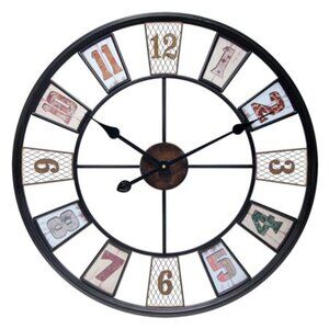 Infinity Instruments Kaleidoscope 2 Round Wall Clock, Multicolor